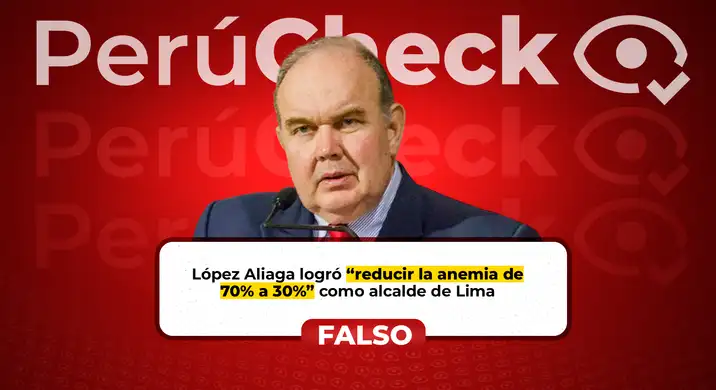 López Aliaga no redujo la anemia de 70% a 30% en Lima Metropolitana