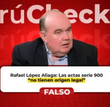 López Aliaga afirma que las mesas de la serie 900 “no tienen base legal”