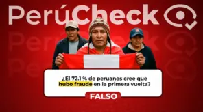 No, el 72% de los peruanos no considera que hubo ‘fraude’ electoral en la primera vuelta, como dice viral